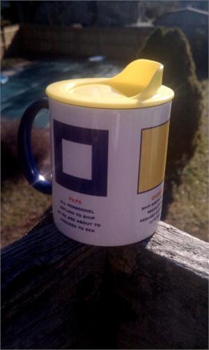 yellow ecotop on mug